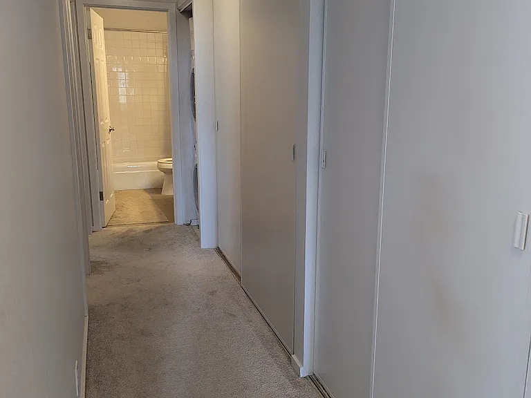 Hallway closets with ample storage