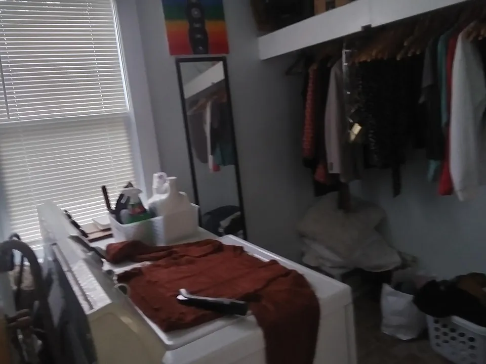 laundry room and
 clothes closet