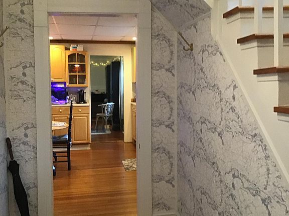 Front hall into kitchen