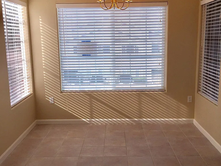 Spacious dining area