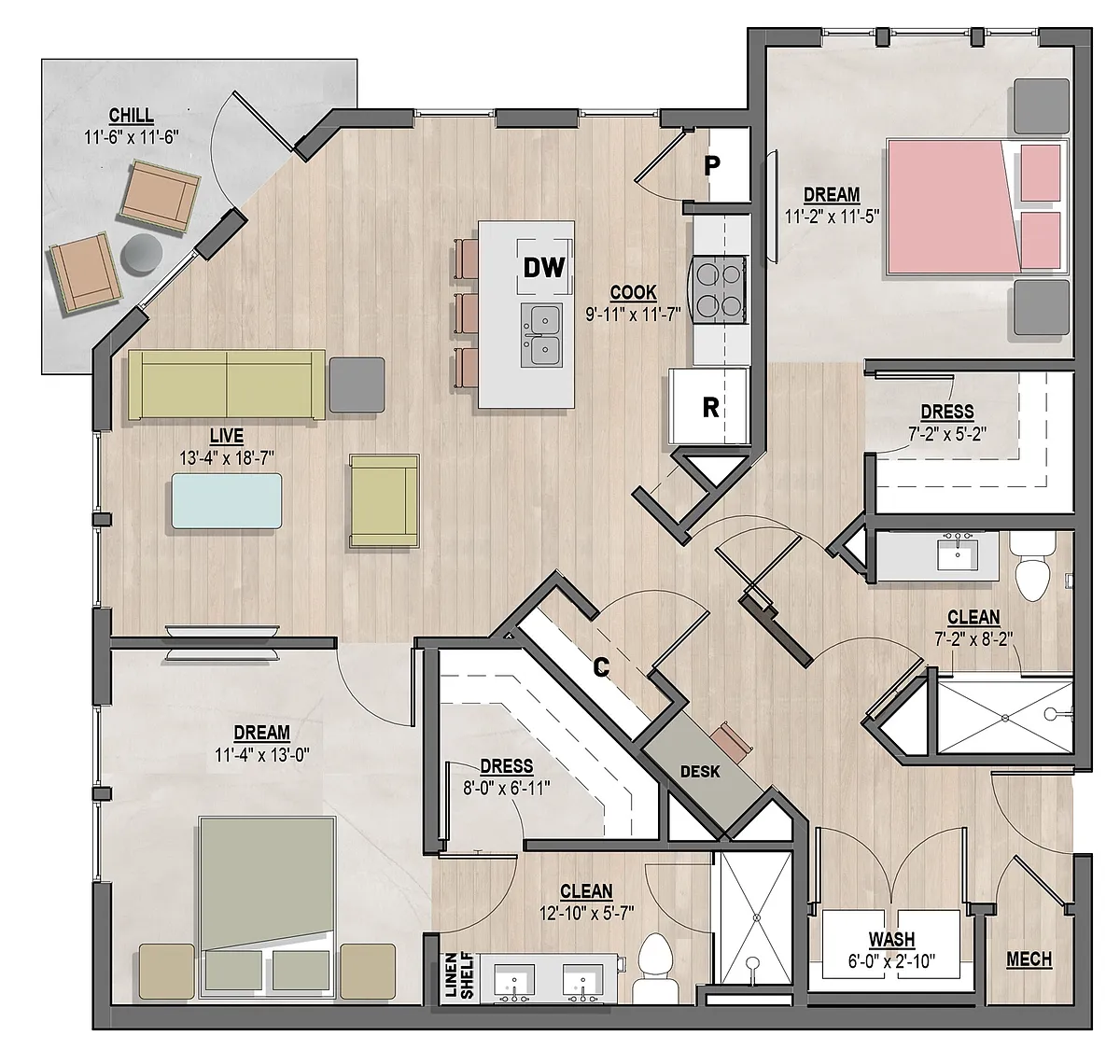 Floor plan Bentley I