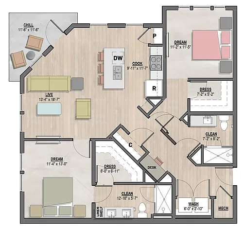 Floor plan Bentley I