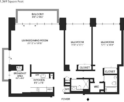 2nd image of 245 E 58th St APT 19E