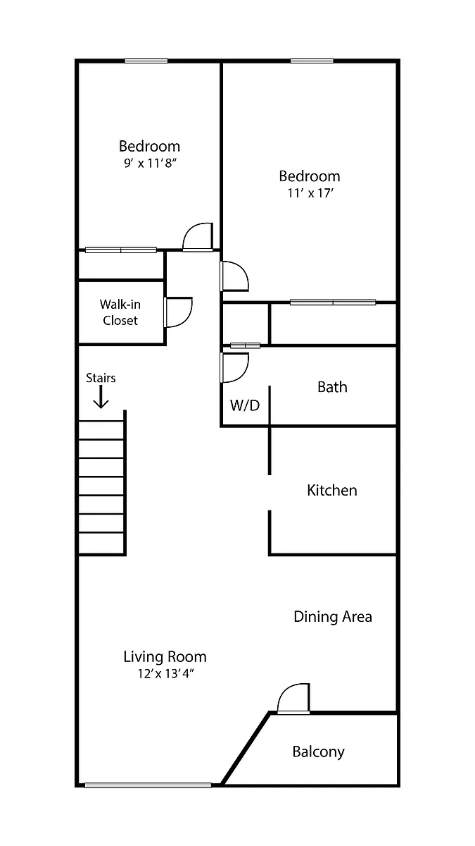 Floor plan 2 Bedroom Apartment