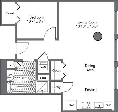 1C floor plan The Hecht Warehouse