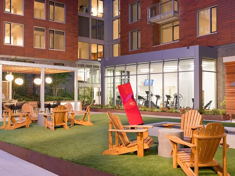 Intimate seating options offer space for conversation