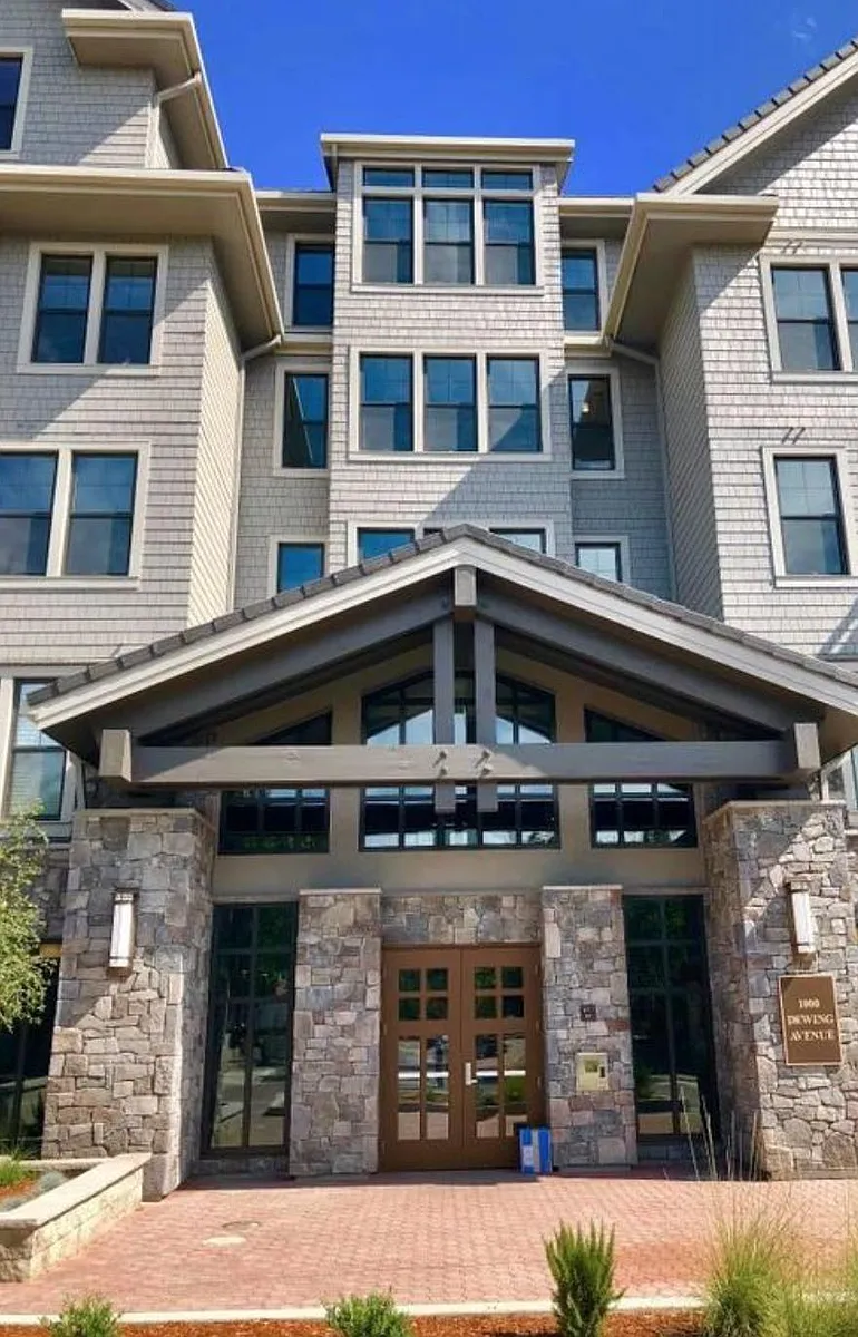 Gated entrance to visitor lounge - 1000 Dewing Ave #102