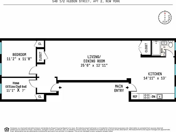 2nd image of 548 1/2 Hudson St APT 2
