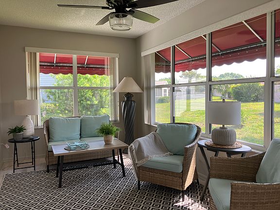 Enjoy morning coffee in the bright, cheerful sunroom