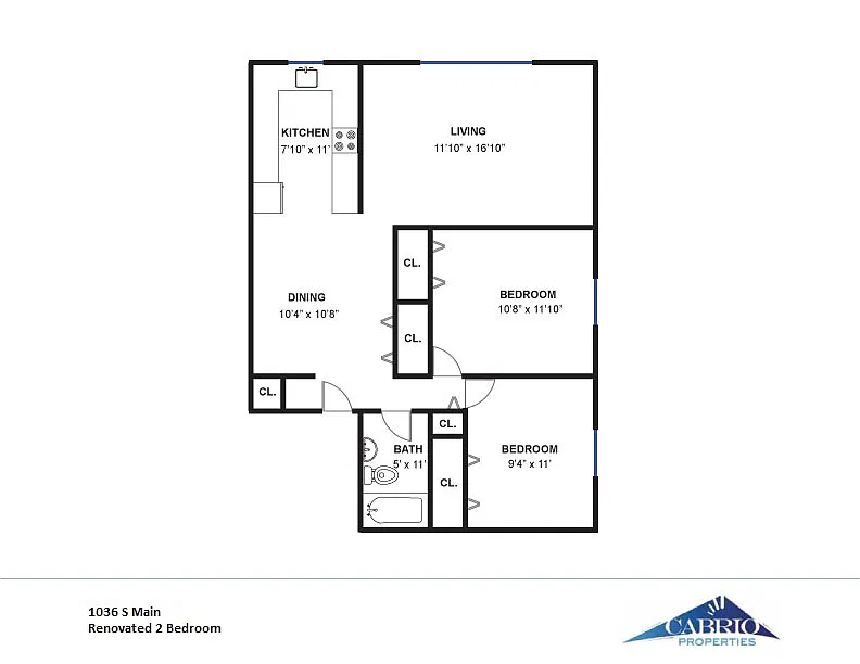 Floor plan 2 Bedroom