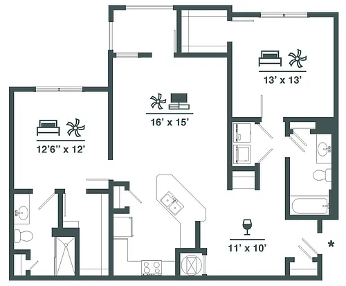 Floor plan B1