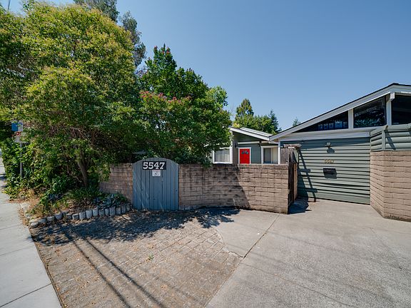 Driveway and entrance to front patio