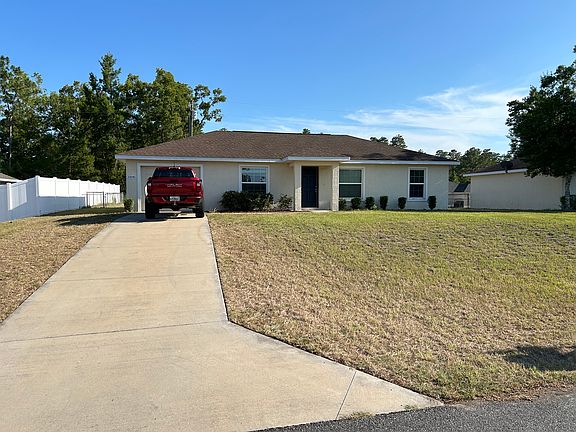 Wide angle view of house