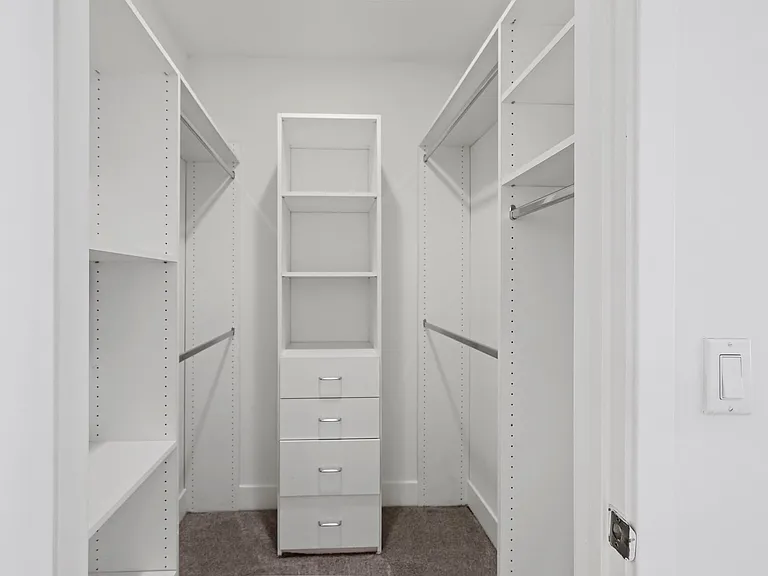 Full-Size Closet with Built-In Organization System