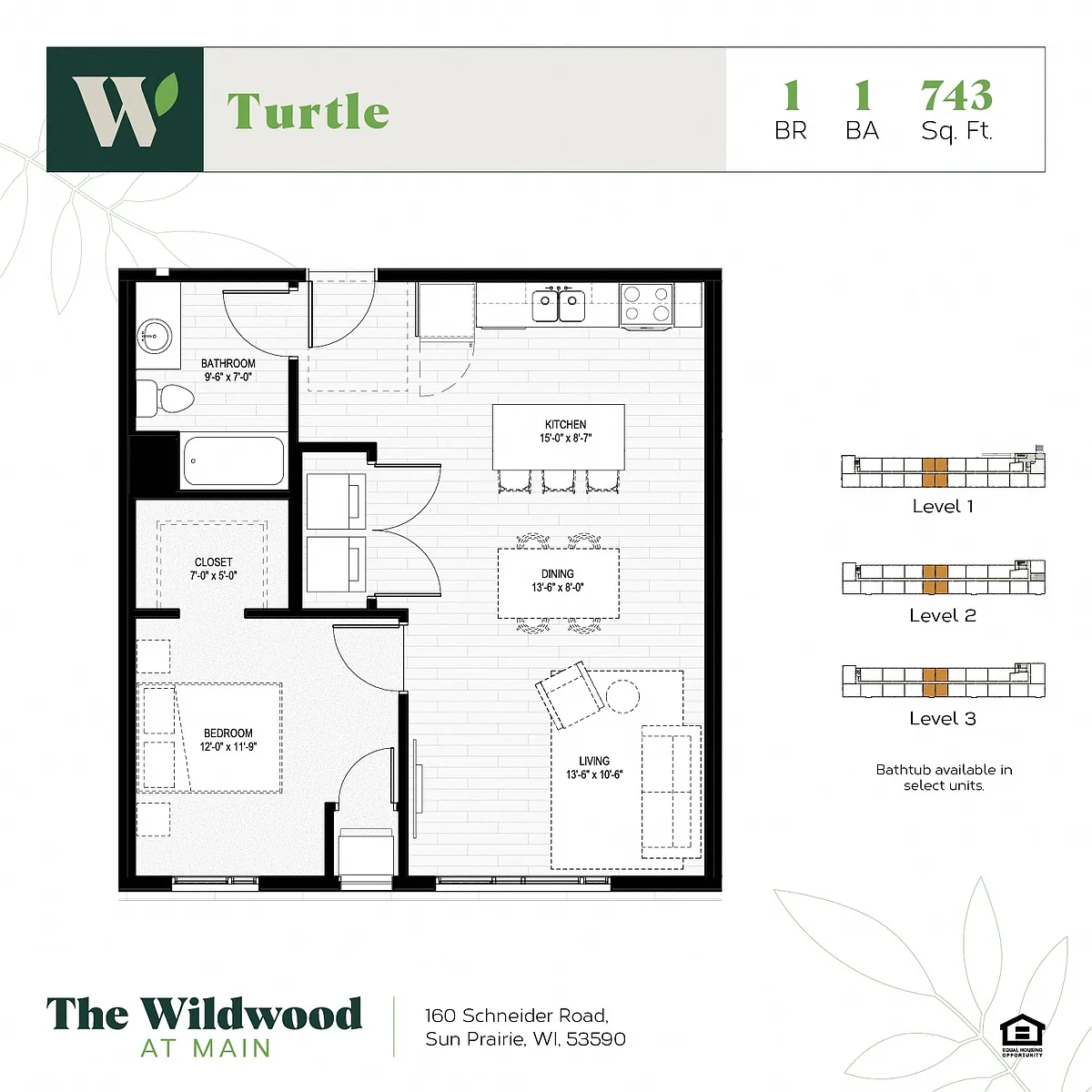 Floor plan Turtle 50%