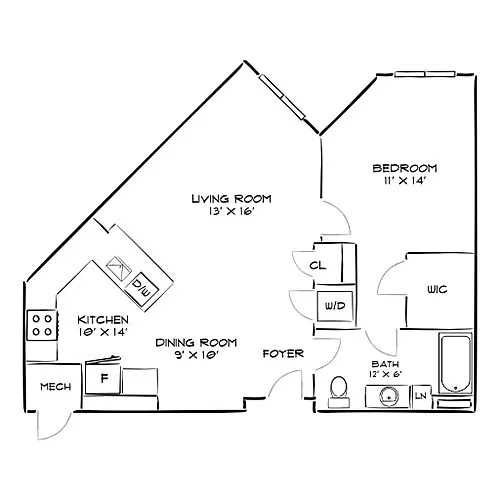 Floor plan Design 1M - W