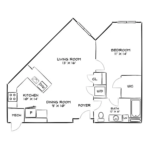 Floor plan Design 1M - W