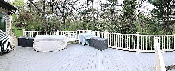 16x20 deck overlooking woods
