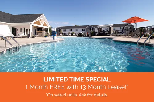 Limited Time Special! 1 Month FREE with 13 Month Lease!* *On select units. Ask for details. - Universal at Boiling Springs