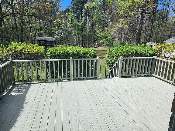 Deck off of the kitchen.