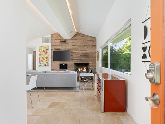 Front door view of living room.