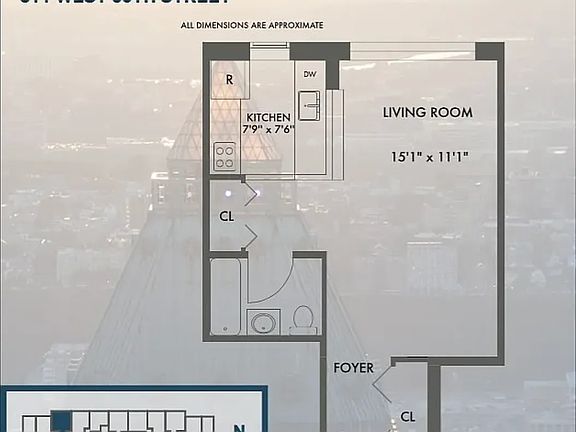 2nd image of 311 W 50th St #6O