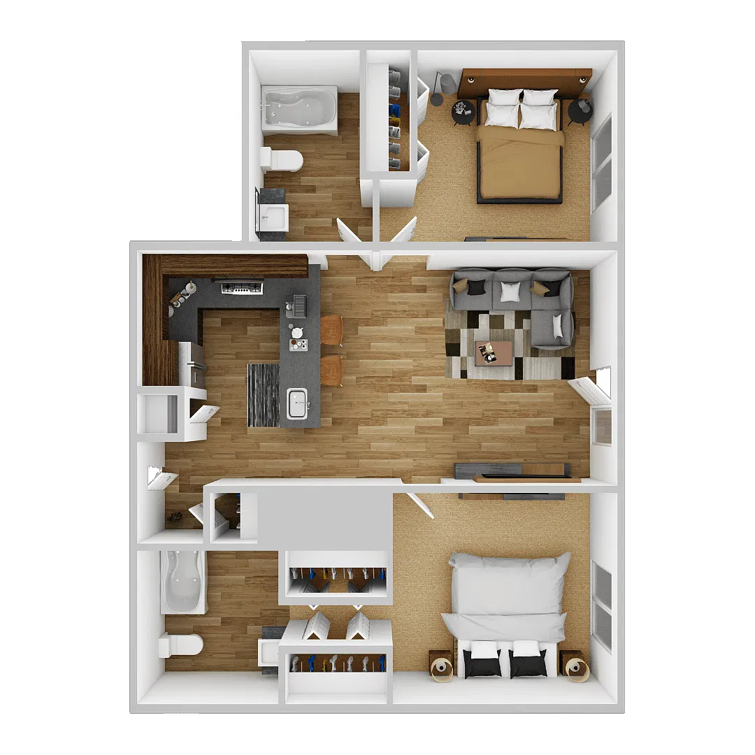 Floor plan 2 Bedrooms