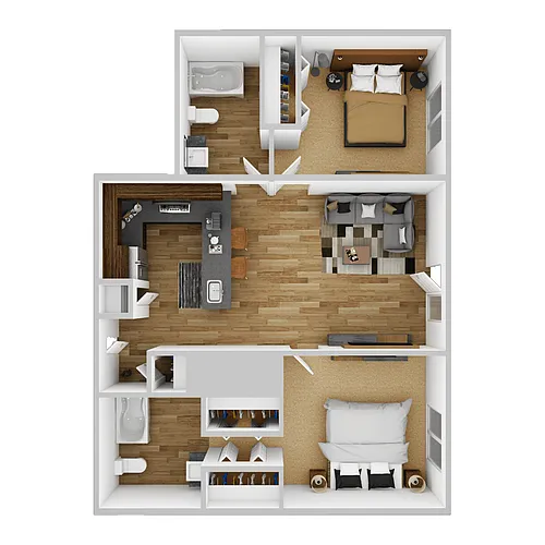 Floor plan 2 Bedrooms