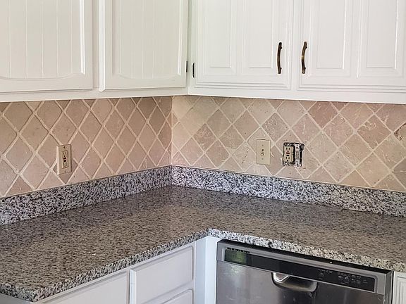 Kitchen with tall ceilings