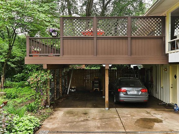 Carport, door to the right opens to mud room.