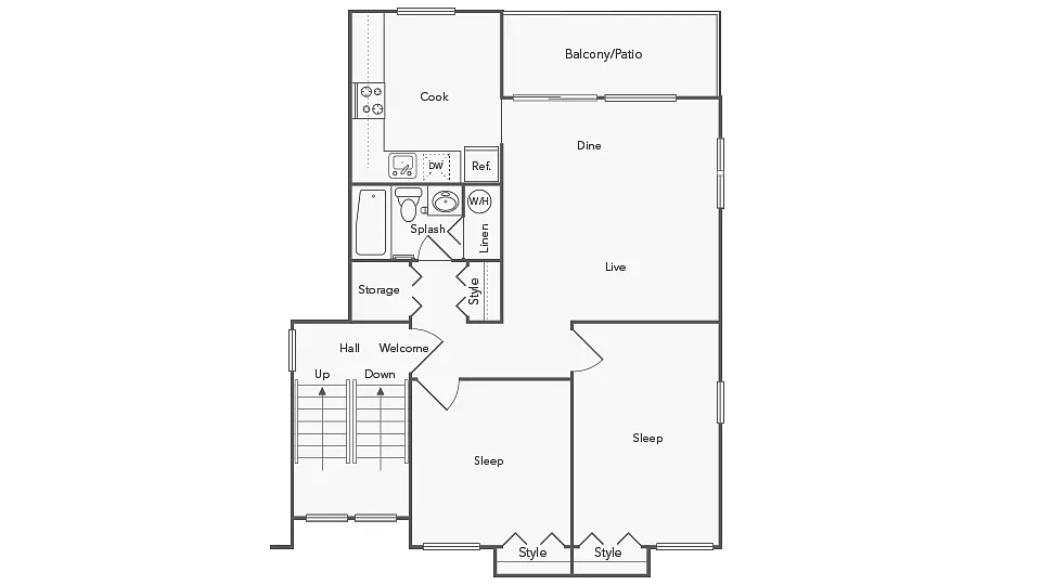 Floor plan Brookside