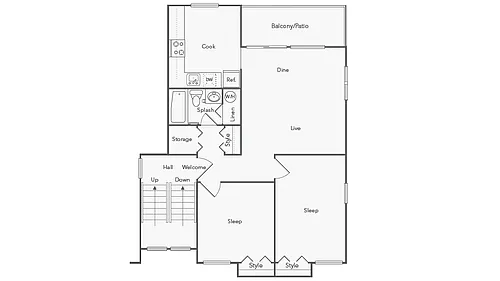 Floor plan Brookside