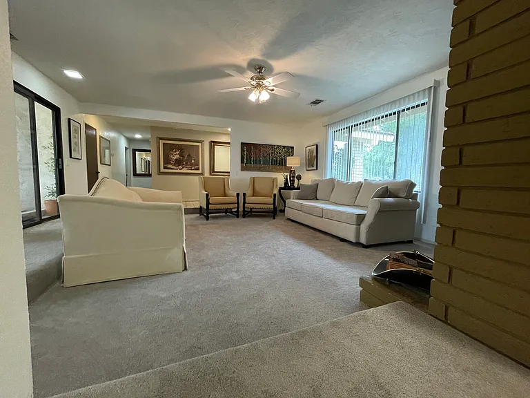 View of the Living room facing south