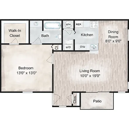 Floor plan Maple Renovated