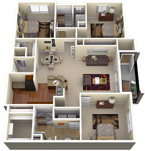 Floor plan 3 Bedroom