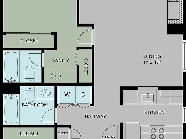 2 Bed/2 Bath 2 Bed/2 Bath
