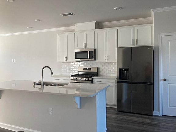kitchen with quartz island
