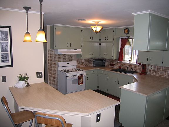 Solid surface counter tops.