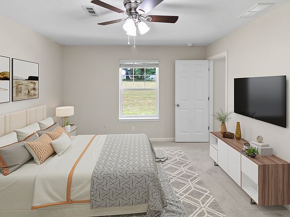 Master Bedroom with Virtual Staging