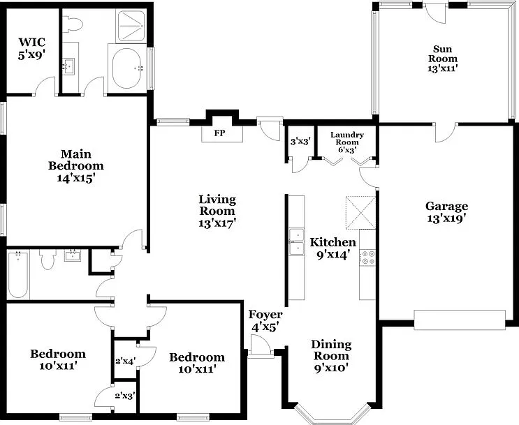3 bed, 2.0 bath, 1305 sqft, $2,280 — Photo 2