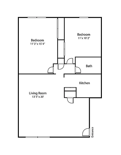Floor plan 2 Bedroom