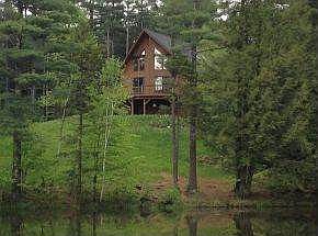 From the road across the pond