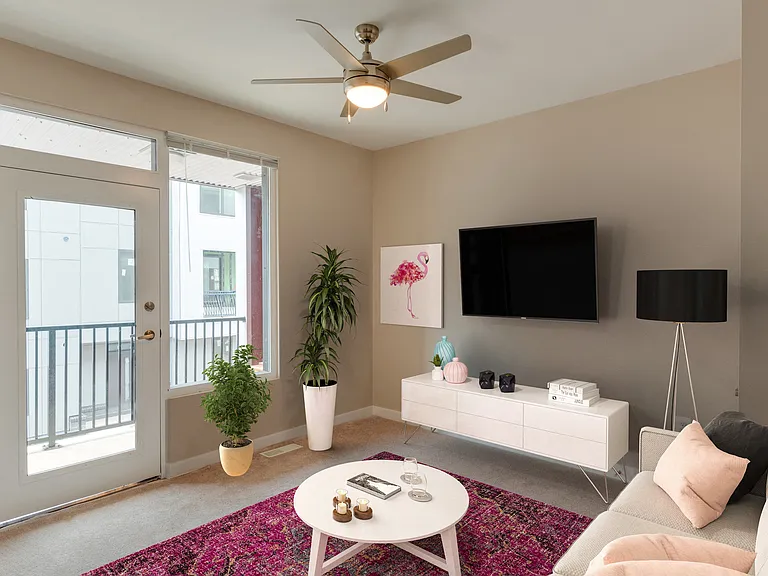 staged living room
