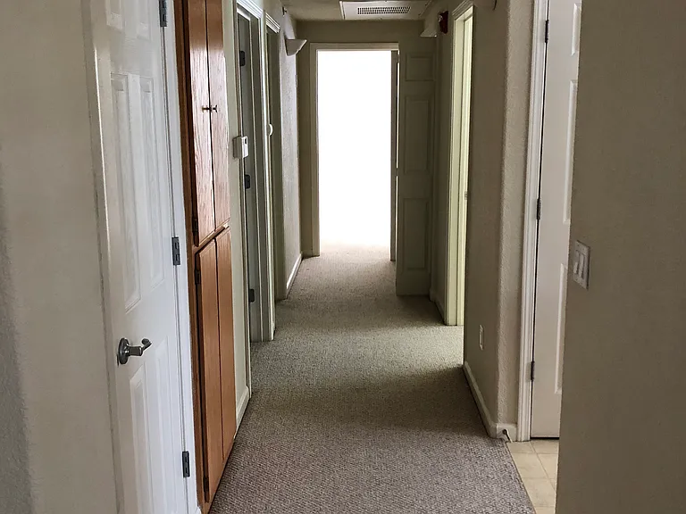 Hallway from the living room viewpoint.