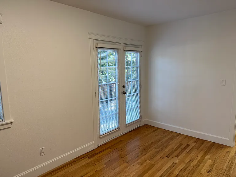 1st bedroom with access to deck