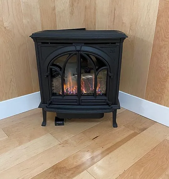 Gas fireplace and heater