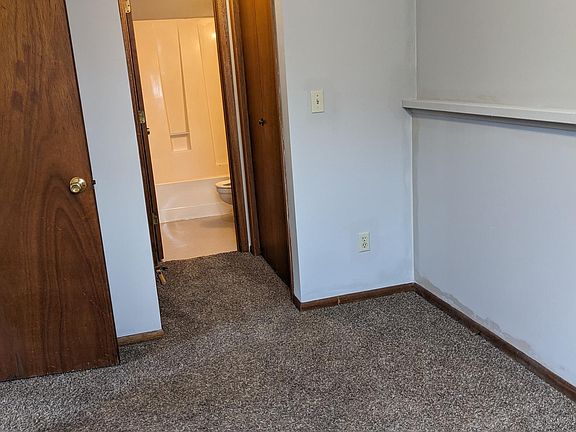 Bedroom looking towards the closets and bathroom