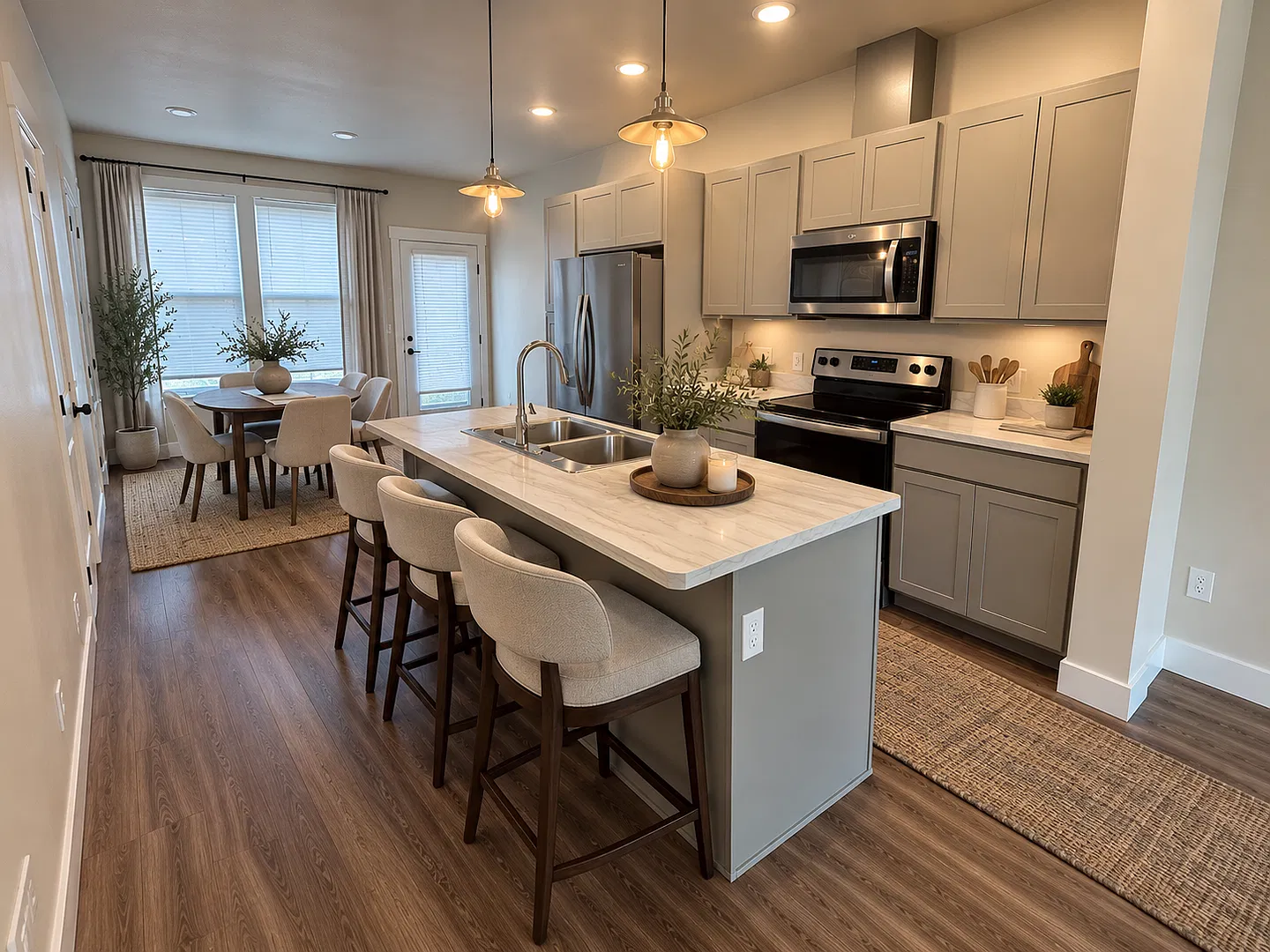 Bright & Modern Annafeld Townhome Living — Photo 1