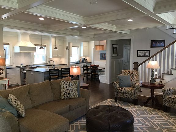 Family room into Kitchen
