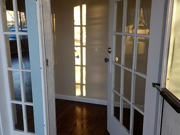 Glass paneled front door